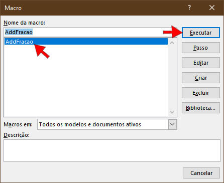 Executar Macro