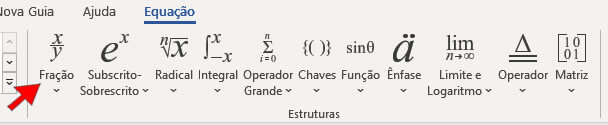 Inserir Fração no Word