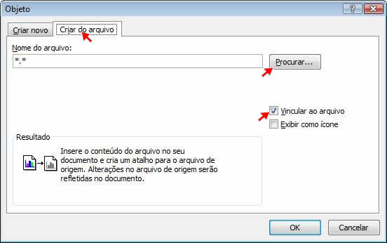 Vincular ao arquivo