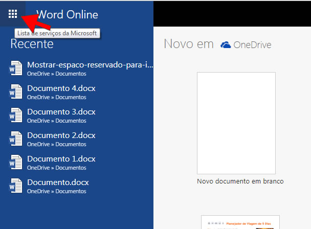 Lista de Servios da Microsoft