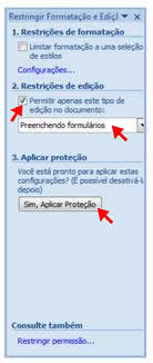 Restringir Edição