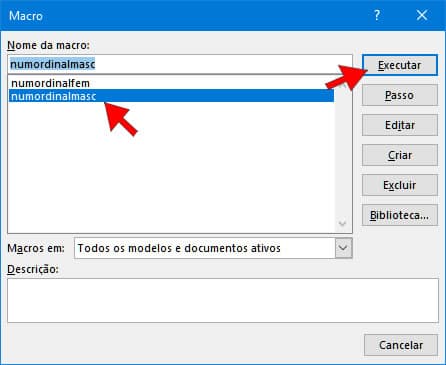 Como fazer o símbolo de numeral ordinal no word