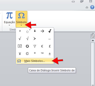 Como fazer o símbolo de numeral ordinal ( º ) ou ( ª ) no Word?