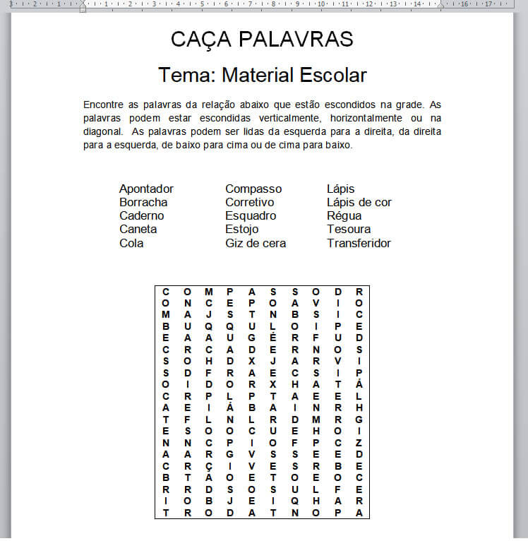 Caça Palavras sobre Mídias na educação Word Search - WordMint