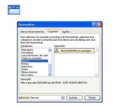 Como gravar uma macro