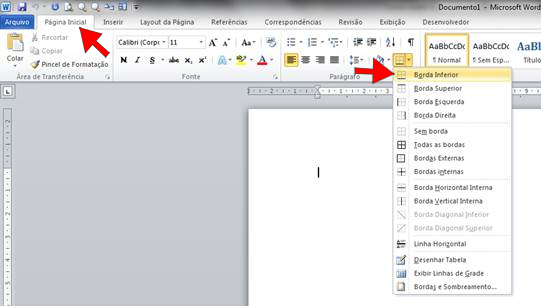 Como Inserir Uma Linha Horizontal No Microsoft Word 2464