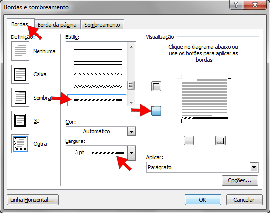 Como Inserir Uma Linha Horizontal No Microsoft Word 1555