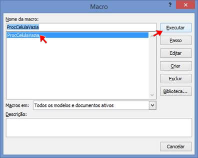 Executar Macro