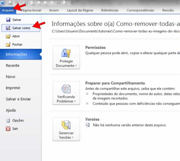 Como Salvar Um Documento Em Pdf No Word