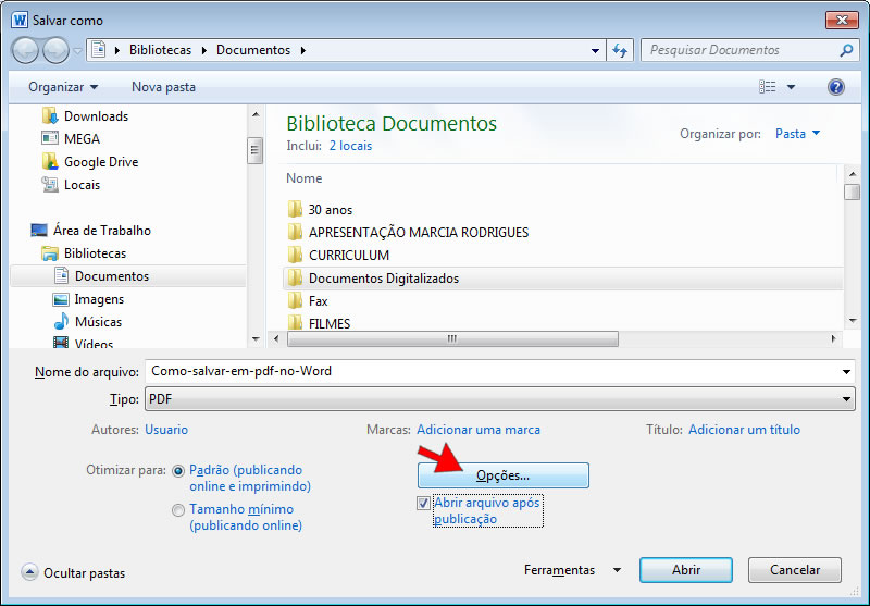 Como Salvar Um Documento Em Pdf No Word