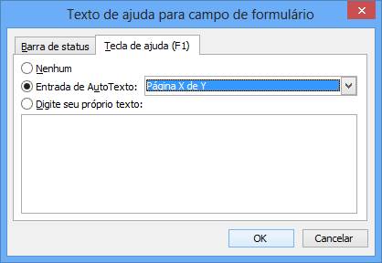 Texto de ajuda para campo de formulário