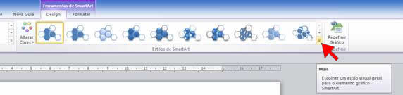 Estilo de SmartArt no Word 2010