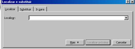 Localizar e Substituir