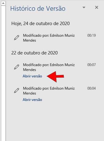 Abrir versão do documento