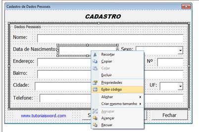 Exibir código - VBA