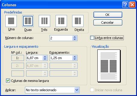 Duas colunas