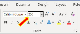 Tamanho da Fonte