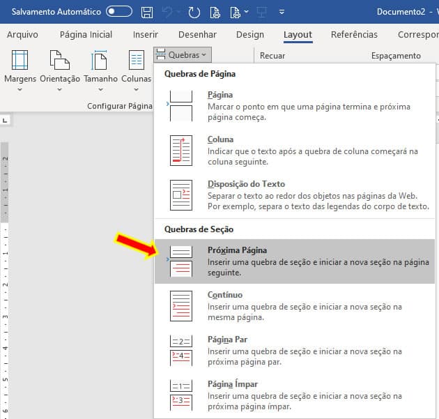 Como Mudar A Orientação De Apenas Uma Página No Word 8863